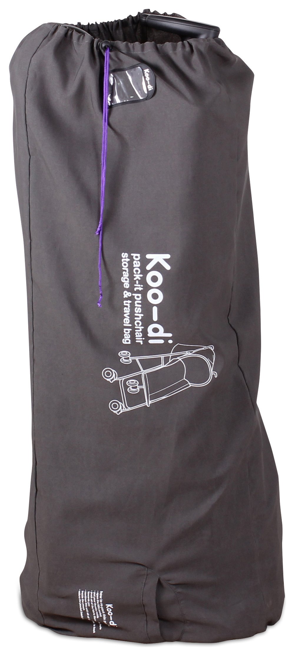 Koo-di Pack-It Pushchair Storage and Travel Bag - Charcoal