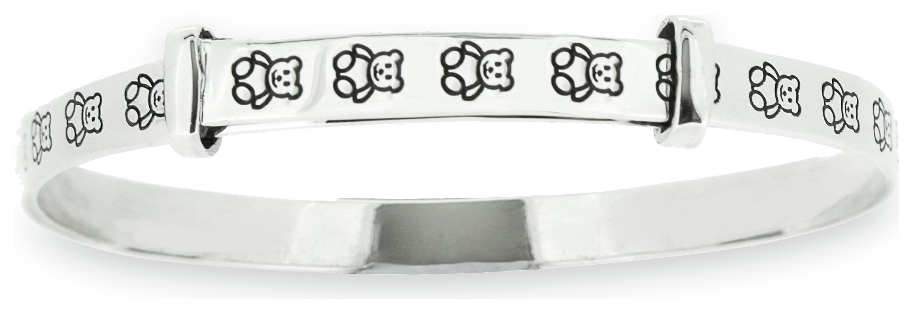 Revere Kid's Sterling Silver Teddy Bangle - 0-18 Months