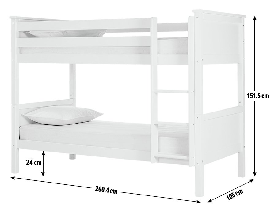 Argos Home Brooklyn White Bunk Bed Frame Reviews