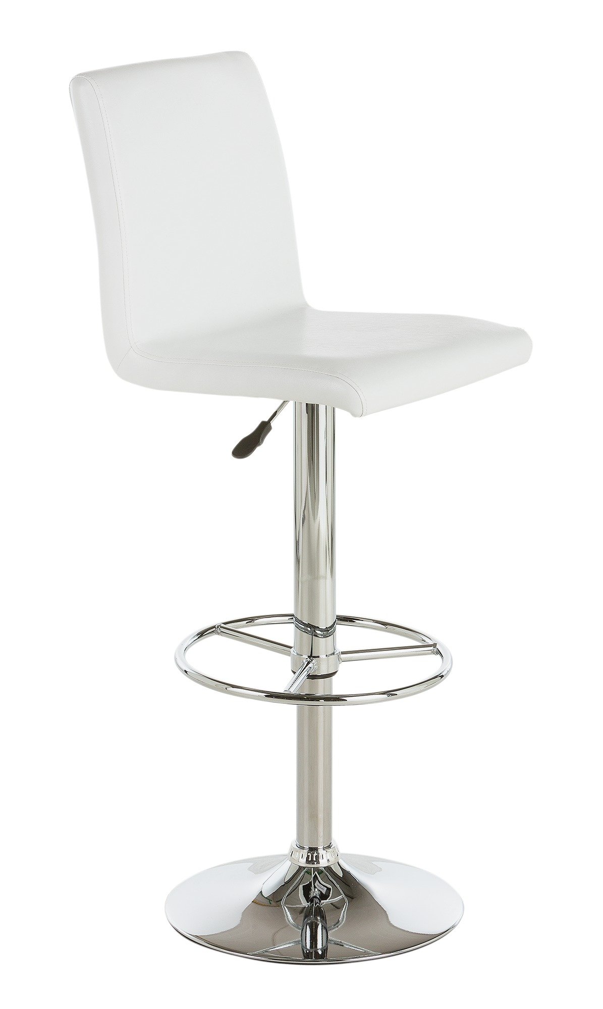 Argos Home Turner Faux Leather Bar Stool - White