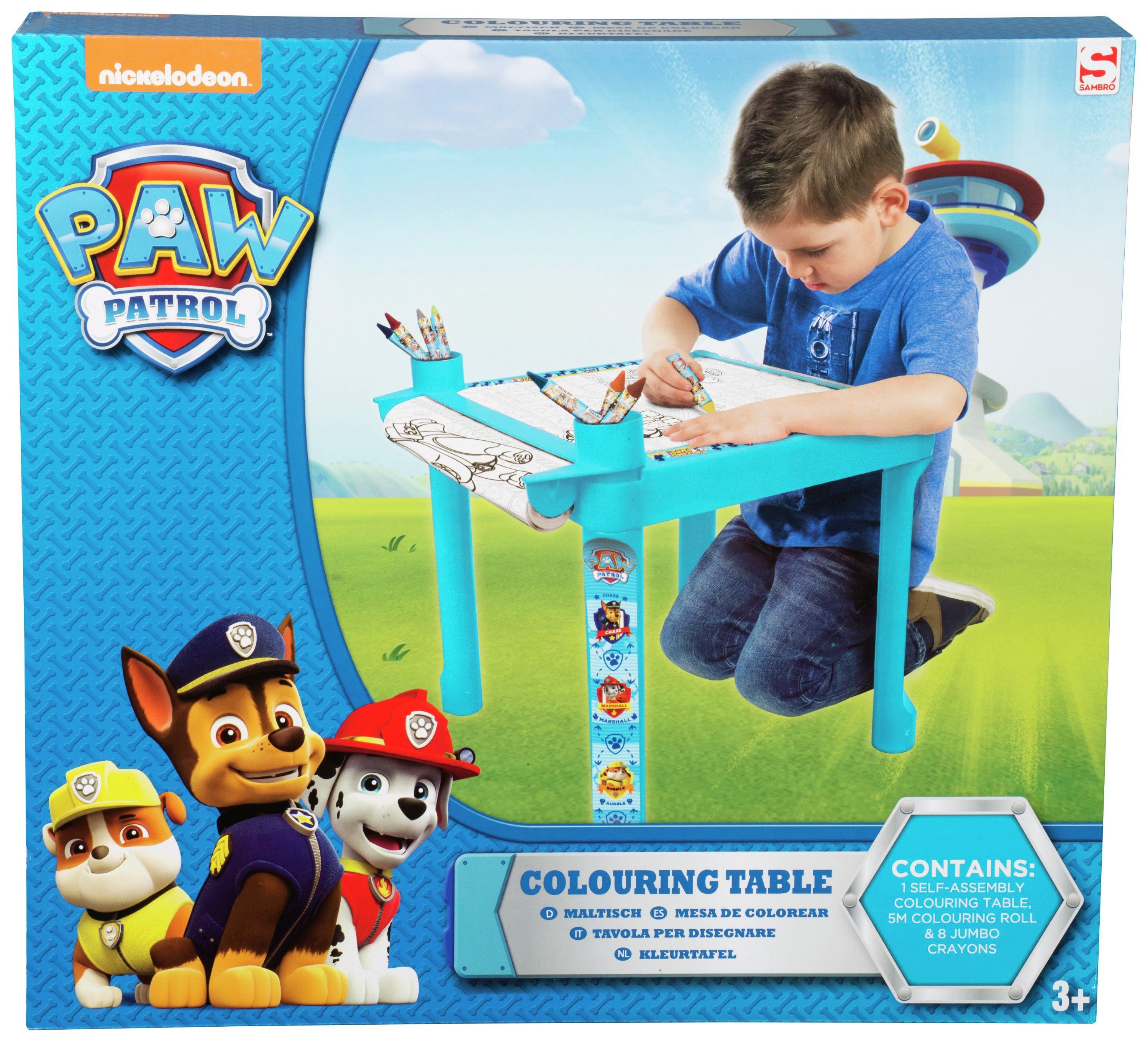 Paw Patrol Colouring Table