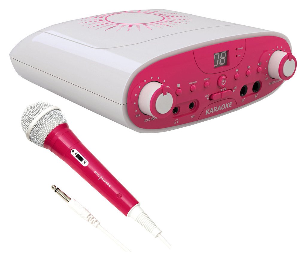 Easy Karaoke EKG88P Bluetooth Girls Night In Karaoke Machine