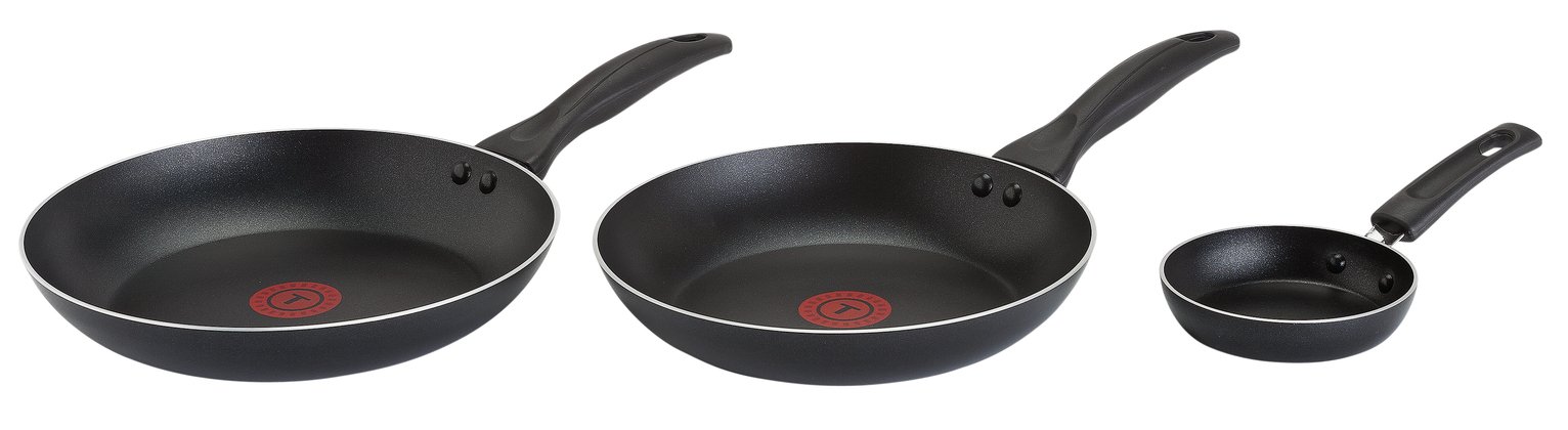 Tefal Easycare 3 Piece Aluminium Frying Pan Set