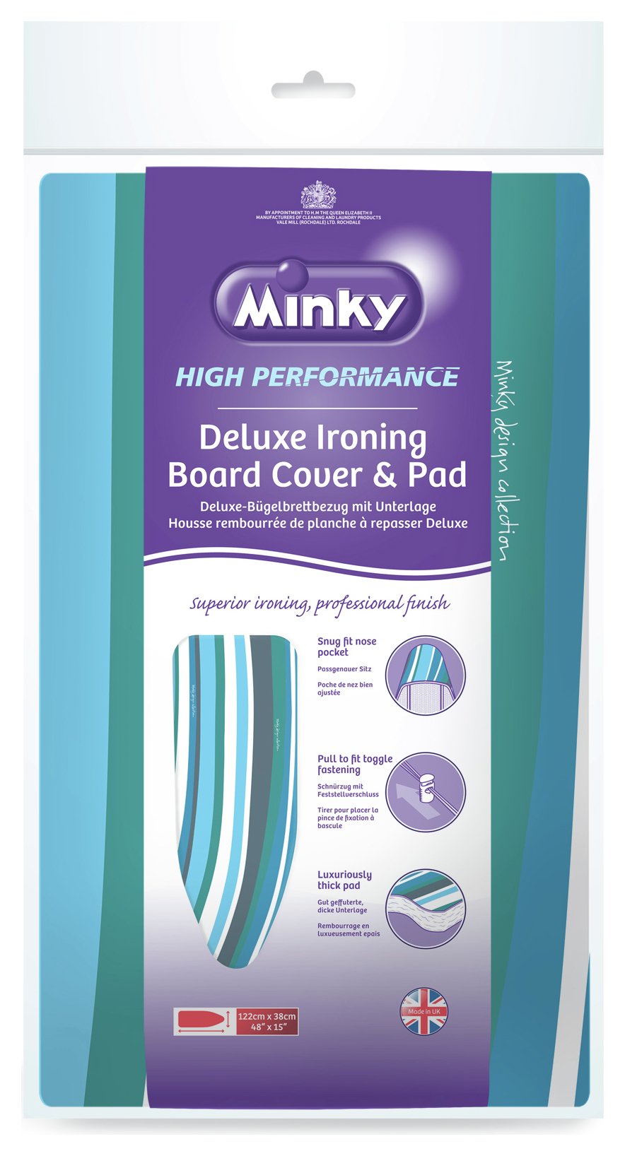 Minky 122 x 38cm Deluxe Ironing Board Cover Review