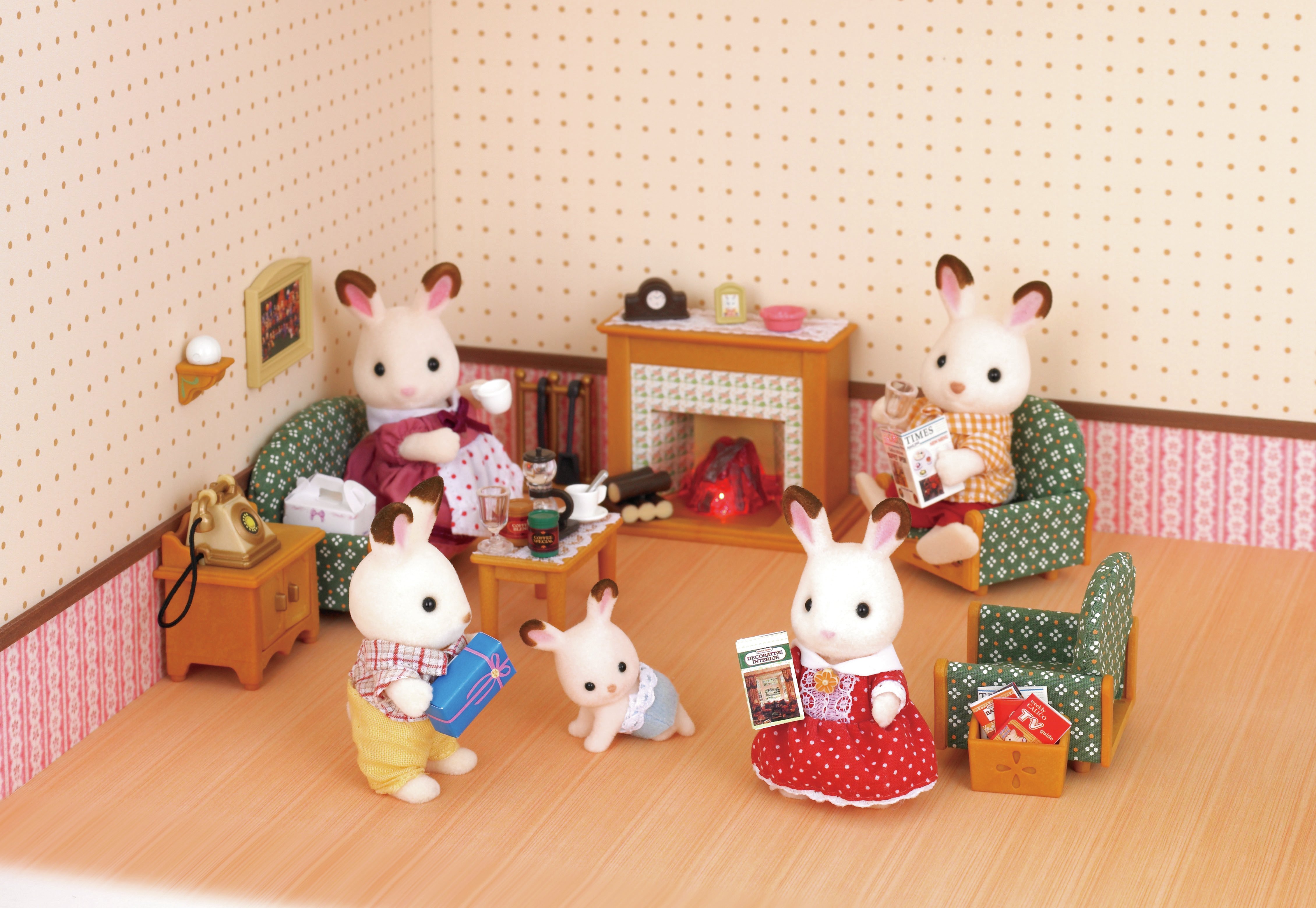 Sylvanian Families Kitchen And Living Room Collection