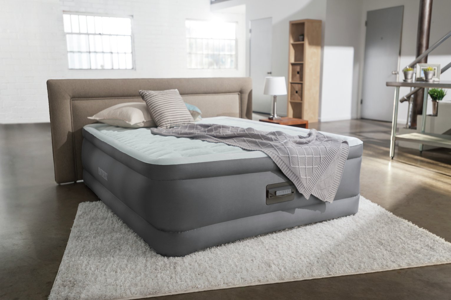 Intex Queen PremAire Raised Airbed with Pump