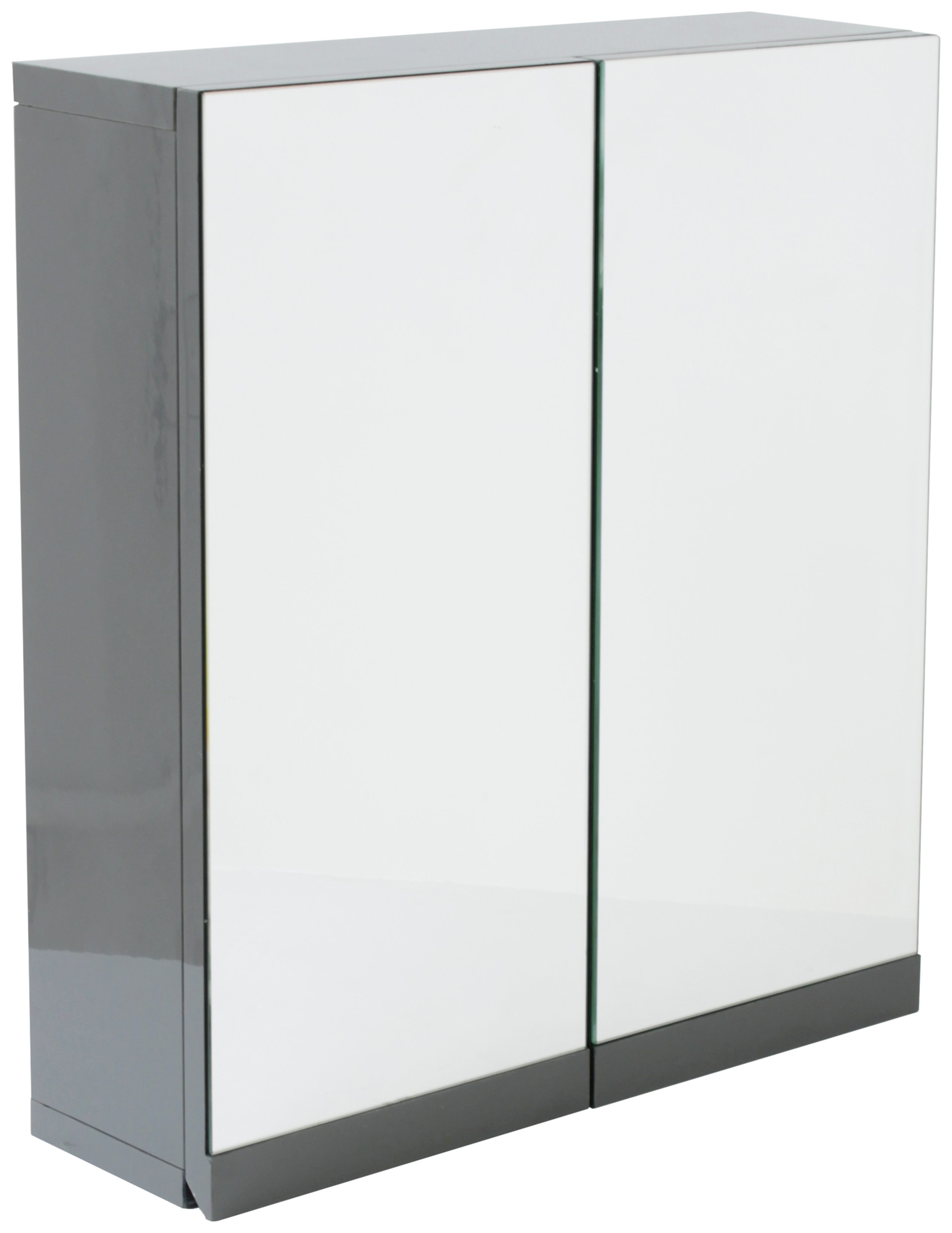 Argos Home Gloss Double Door Bathroom Wall Cabinet Grey 6128797 Argos Price Tracker Pricehistory Co Uk