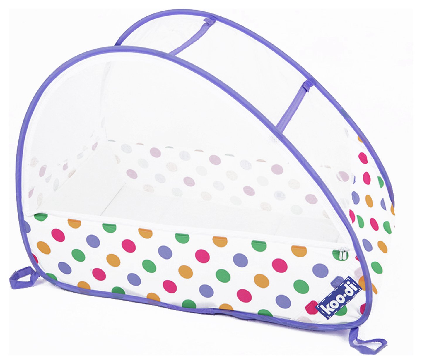 Koo-di Pop-Up Bubble Travel Cot - Pastel Polka