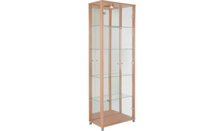 Black display online cabinet argos