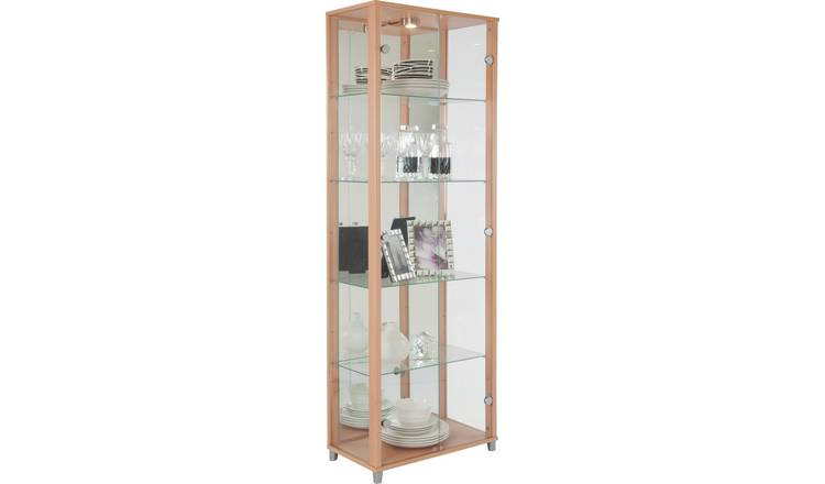 Buy Argos Home 2 Door Glass Display Cabinet Beech Effect