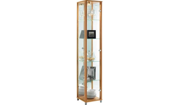 Buy Argos Home 1 Glass Door Display Cabinet Beech Effect