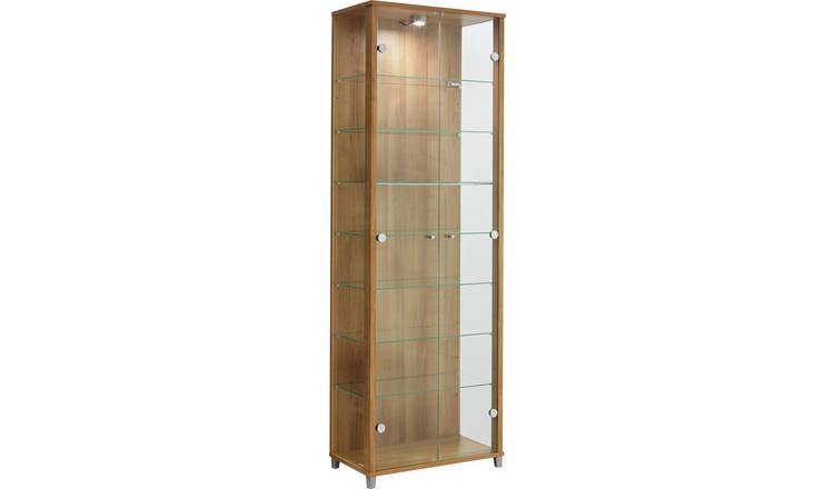 Argos display store cabinet with light