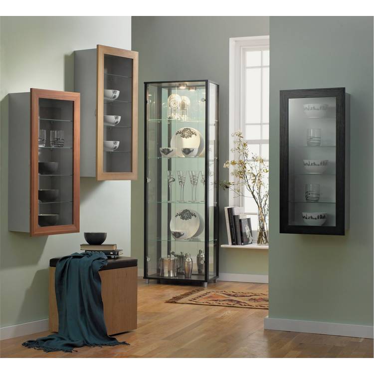 Argos Home 2 Door Glass Display Cabinet - Black 0