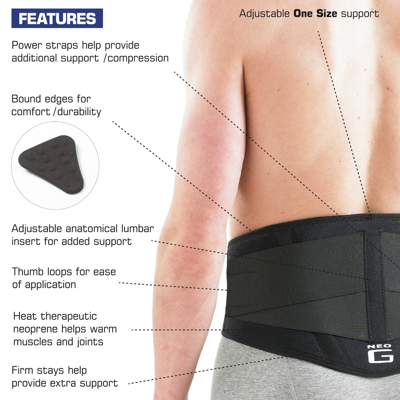 NEO G Back Brace with Power Straps Reviews Updated November 2023