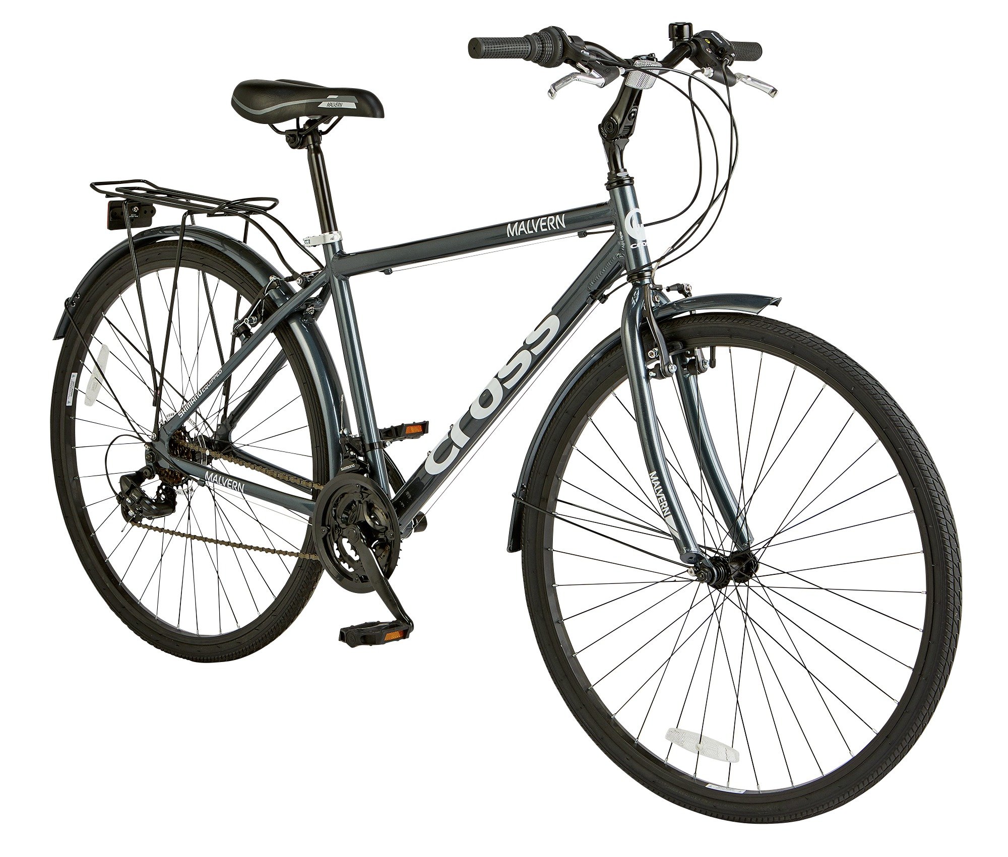 cross malvern 28 inch 700c rigid male hybrid bike