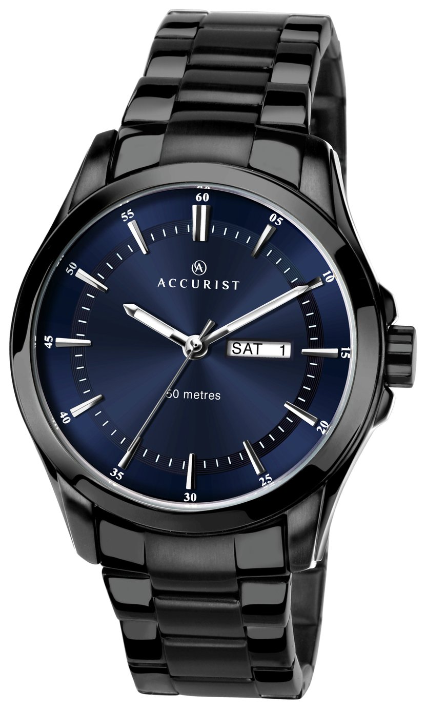 Accurist Men's Black Stainless Steel Bracelet Watch Review