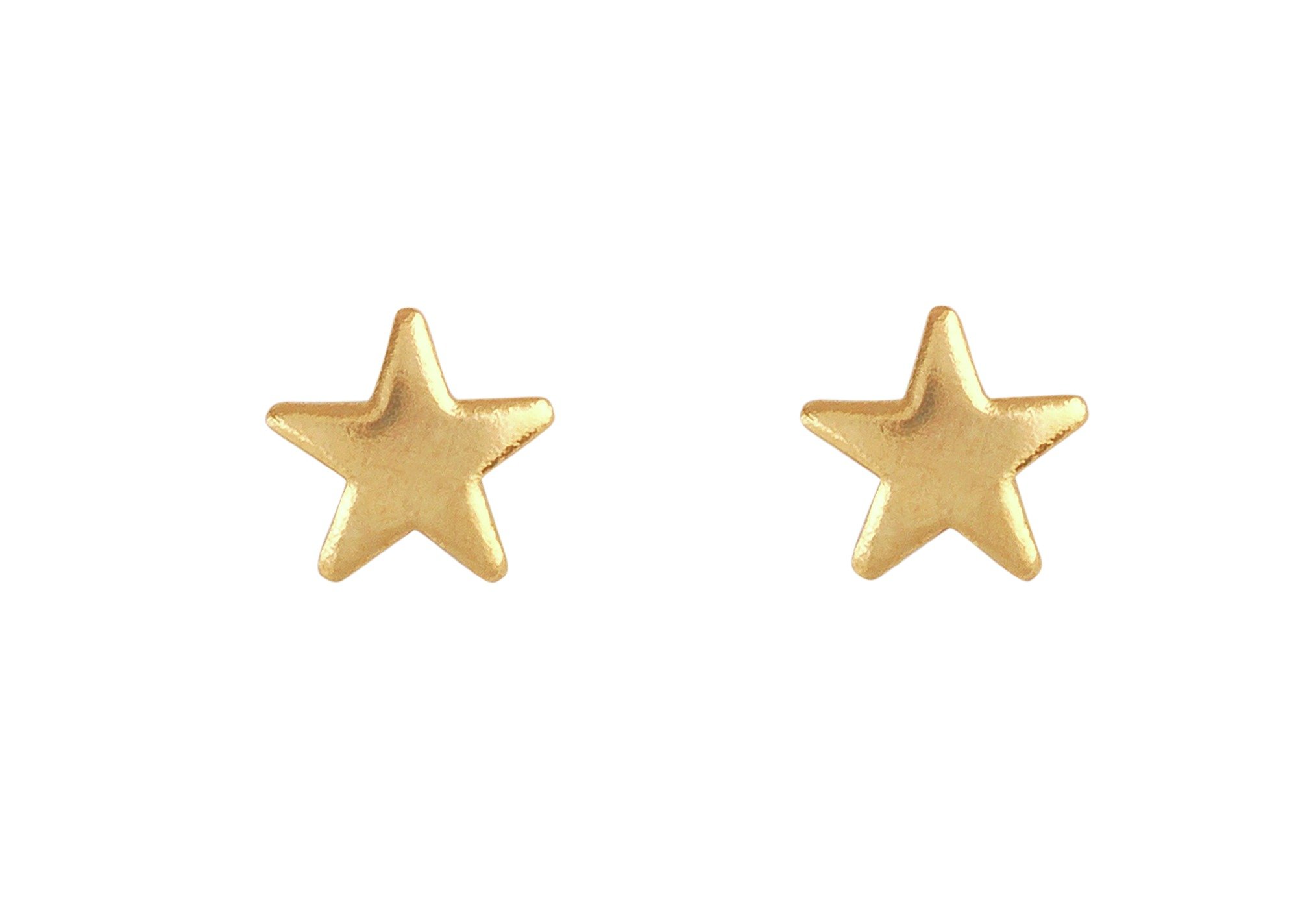 Andralok 9ct Gold Star Stud Earrings