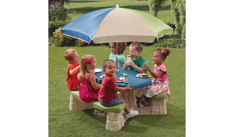 Buy Step2 Picnic Table With Umbrella Kids Outdoor Furniture Argos