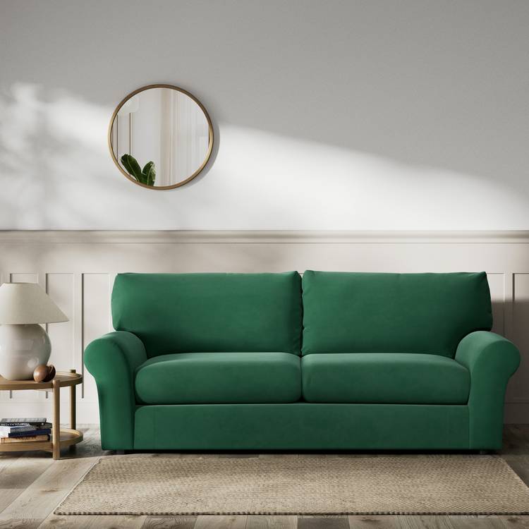 Habitat Molton Fabric 4 Seater Sofa - Green 0