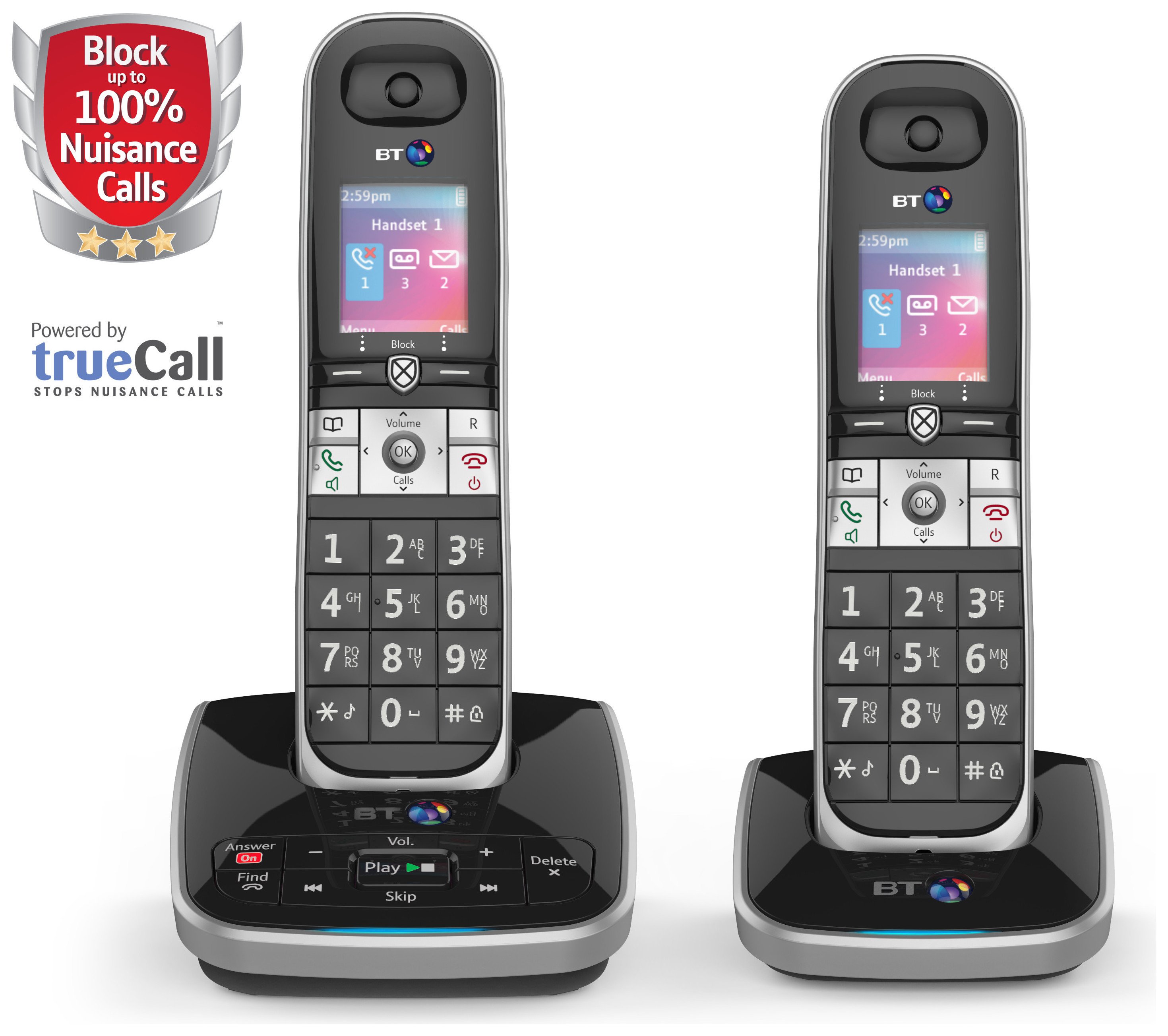 BT 8610 Cordless Telephone with Answer Machine - Double