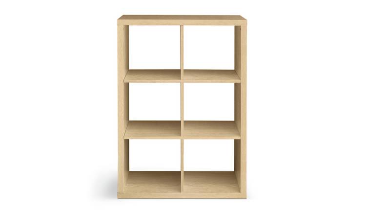 Buy Habitat Squares Plus 6 Cube Storage Unit - Oak Effect ...