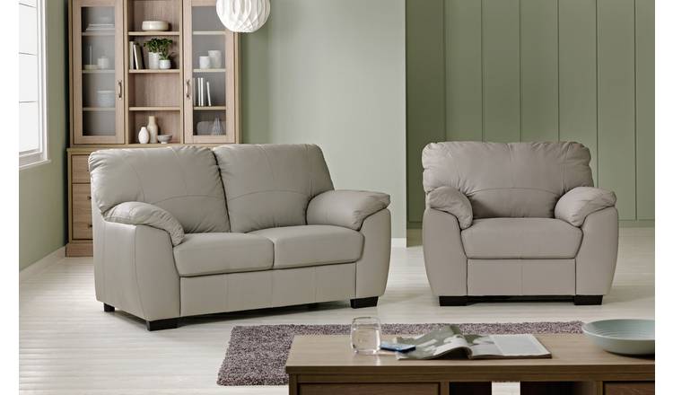 Argos milano outlet leather sofa