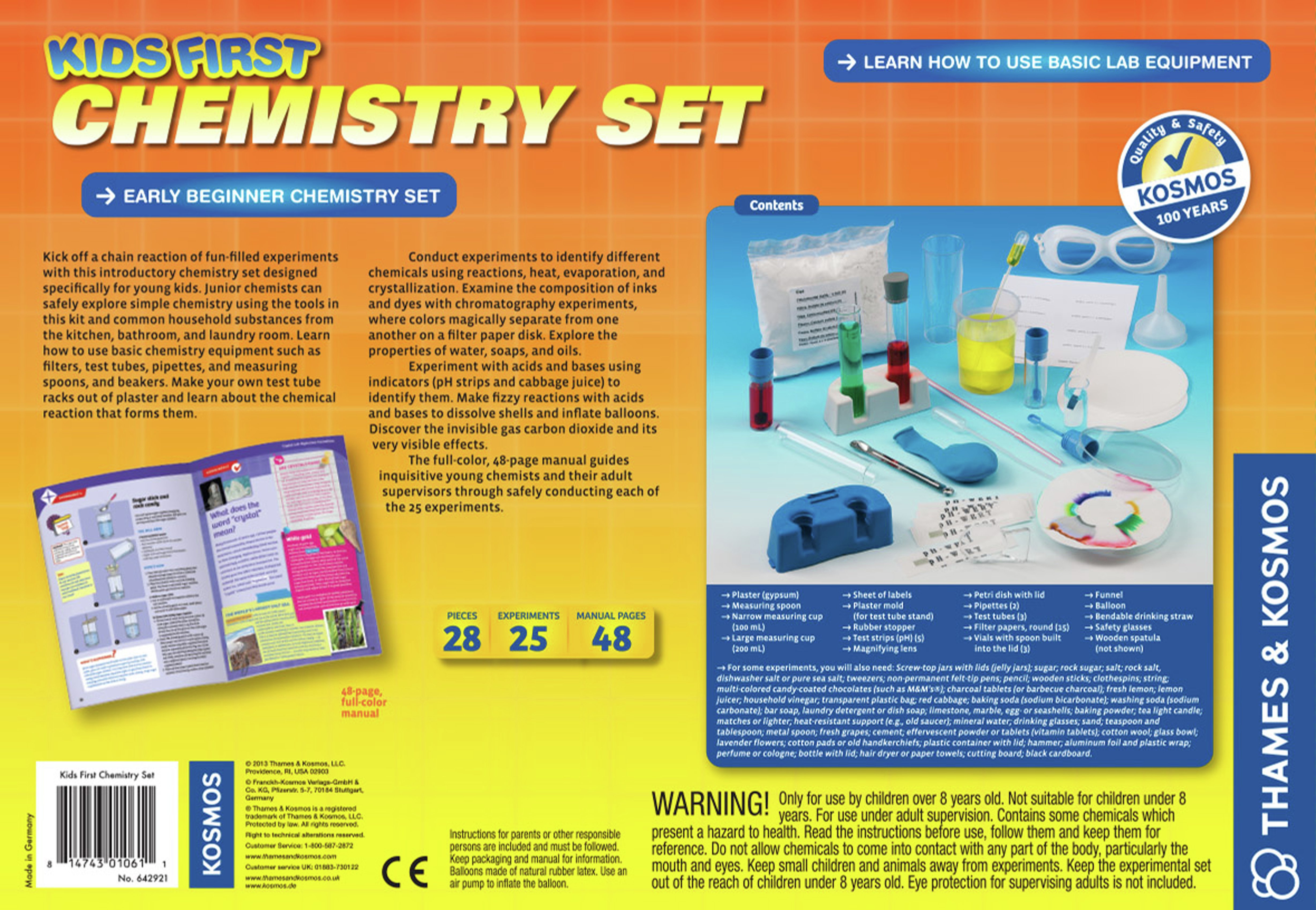 discovery kids chemistry lab kit 80 experiments