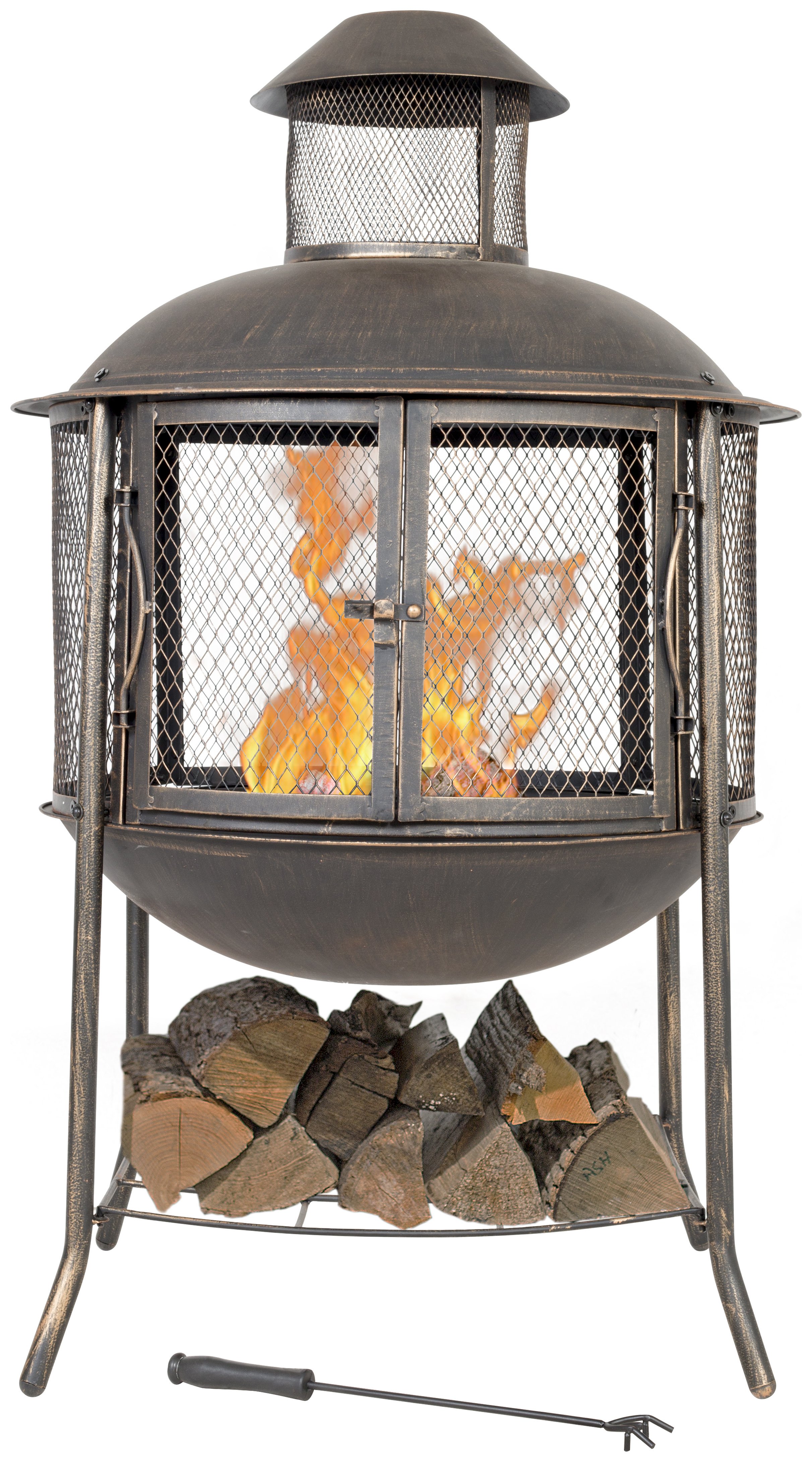 La Hacienda Round Firepit And Log Store 6164926 Argos Price