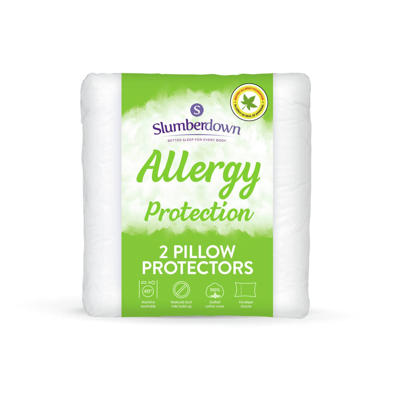 Slumberdown Allergy Protection Pillow Protector Pair