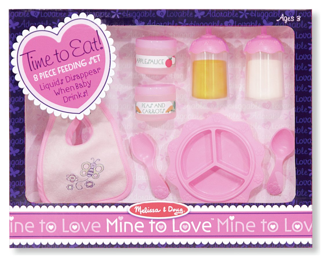 melissa and doug doll feeding set