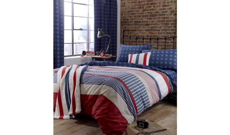 Buy Catherine Lansfield Stars And Stripes Bedding Set Single
