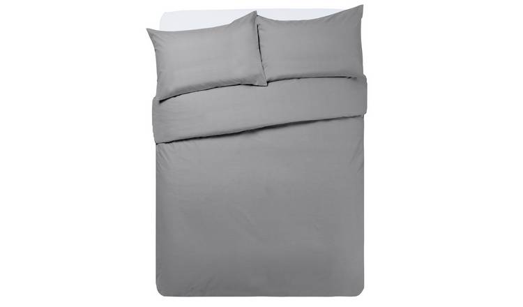 CLEARANCE WHITE KING SIZE QUILT COVER/&FITTED SHEET SET 50//50 EASYCARE POLYCOTON