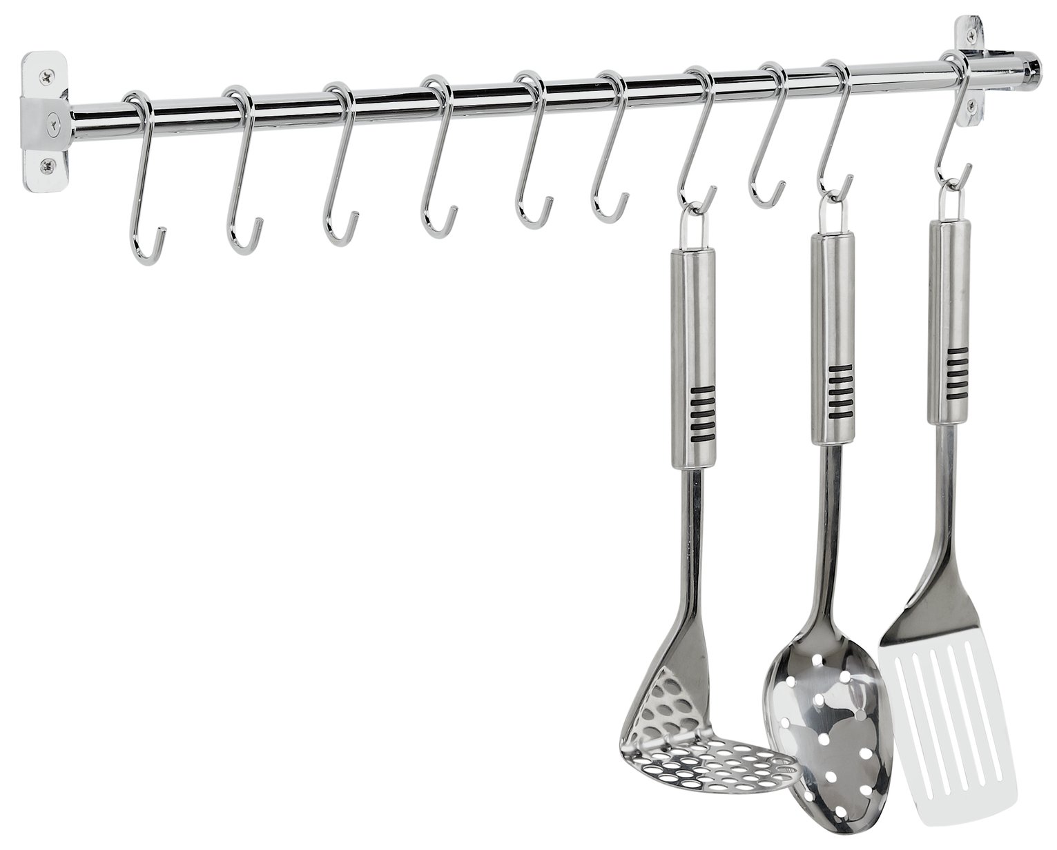 Argos Home Chrome Rail and Set of 10 Hooks Review