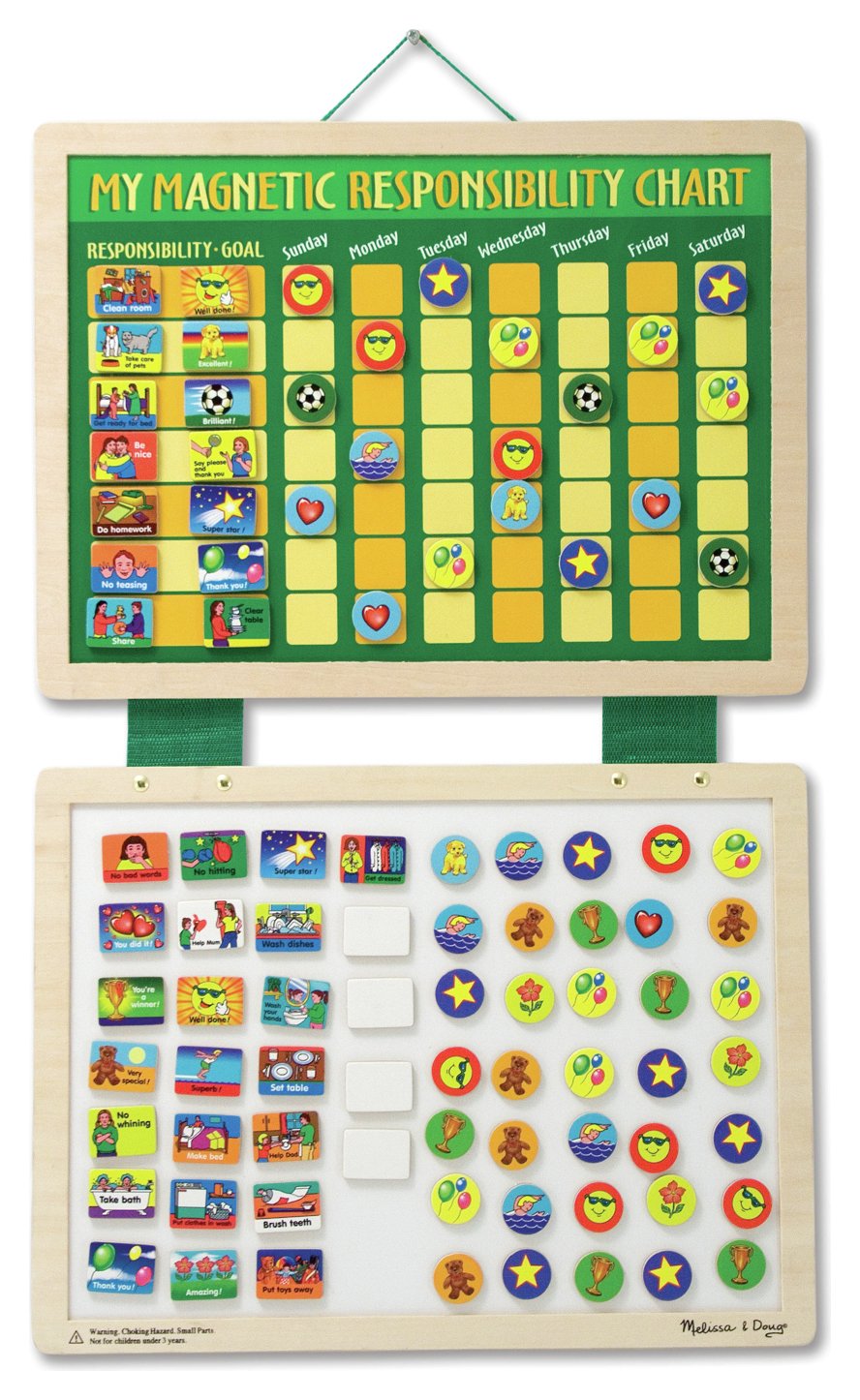 Melissa & Doug My Magnetic Responsibility Chart Review