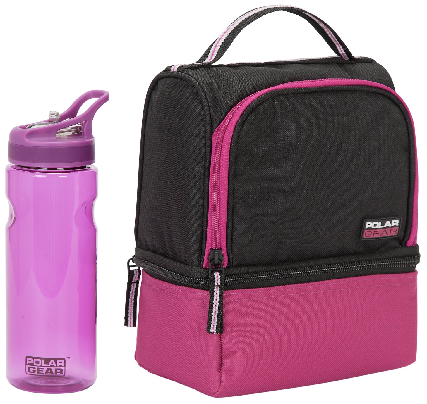 Polar Gear Lunch Bag and Bottle - Raspberry