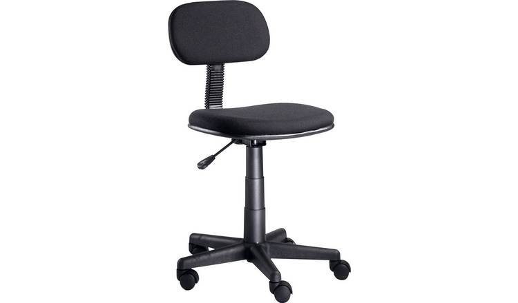 Buy Habitat Fabric Office Chair - Black | Office chairs | Argos