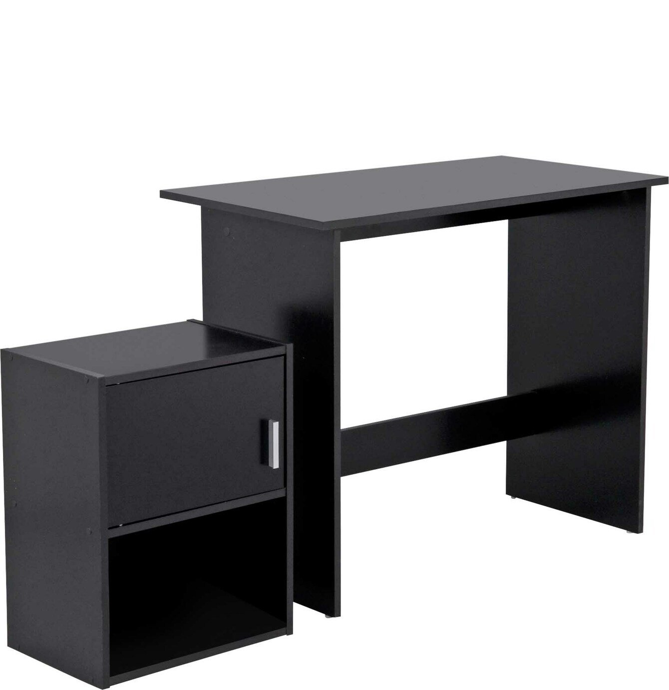 Habitat Soho Office Desk and Cabinet Package - Black