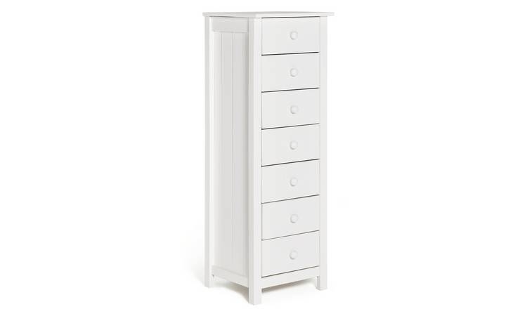 Argos white deals drawers