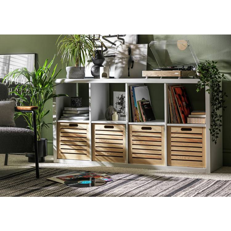 Habitat Squares Plus 8 Cube Storage Unit - White 0