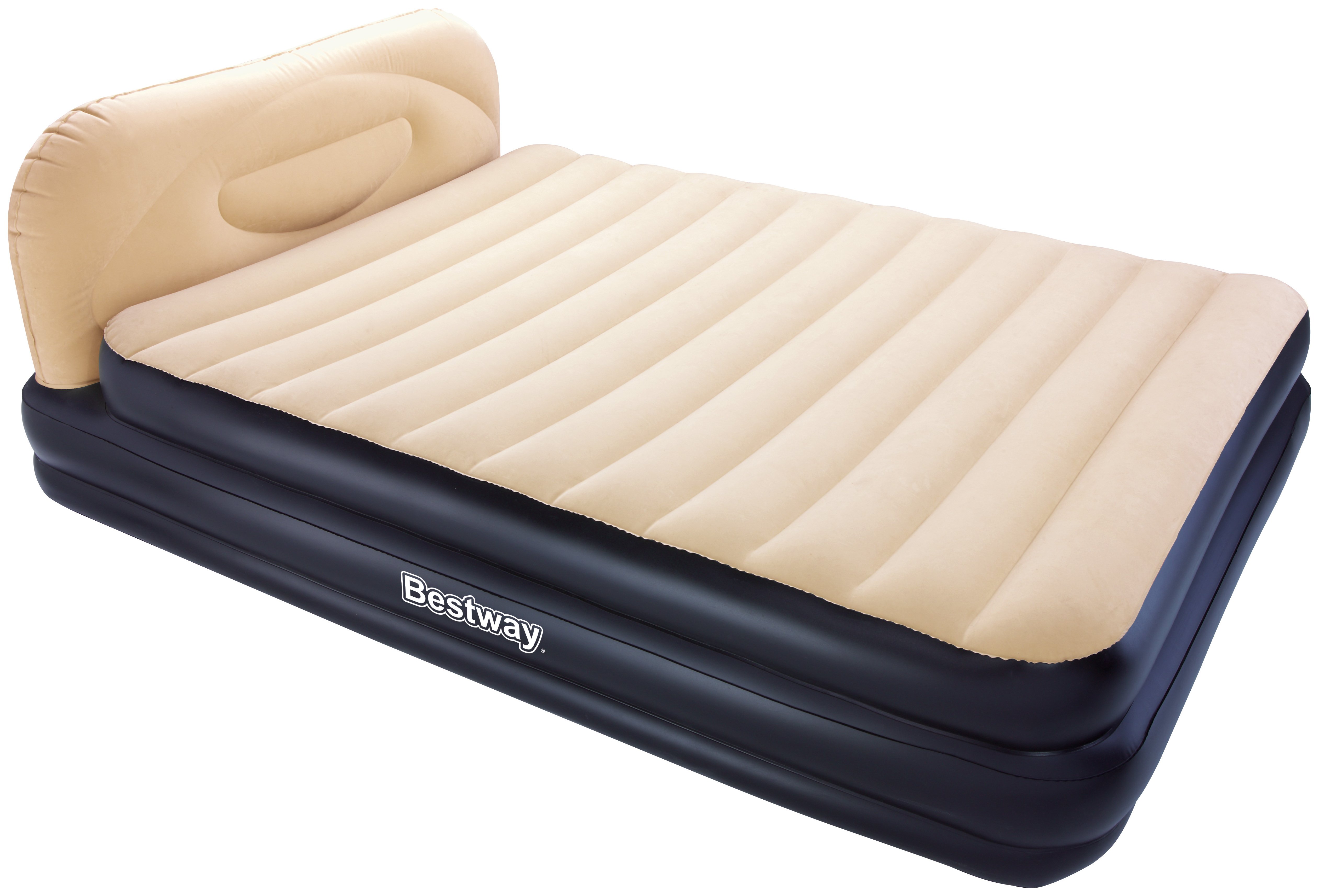 bestway inflatable flocked air mattress single air bed