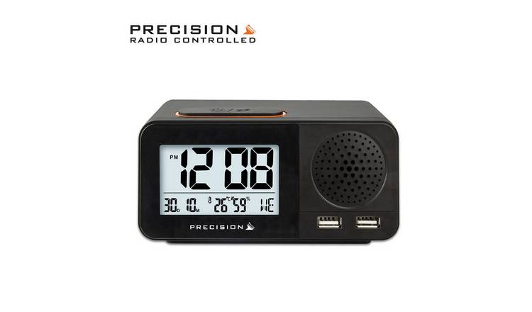 Precision Radio Controlled USB Dual Alarm Clock