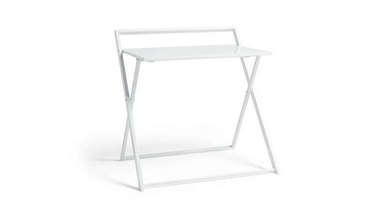 Habitat Compact Folding Office Desk - White