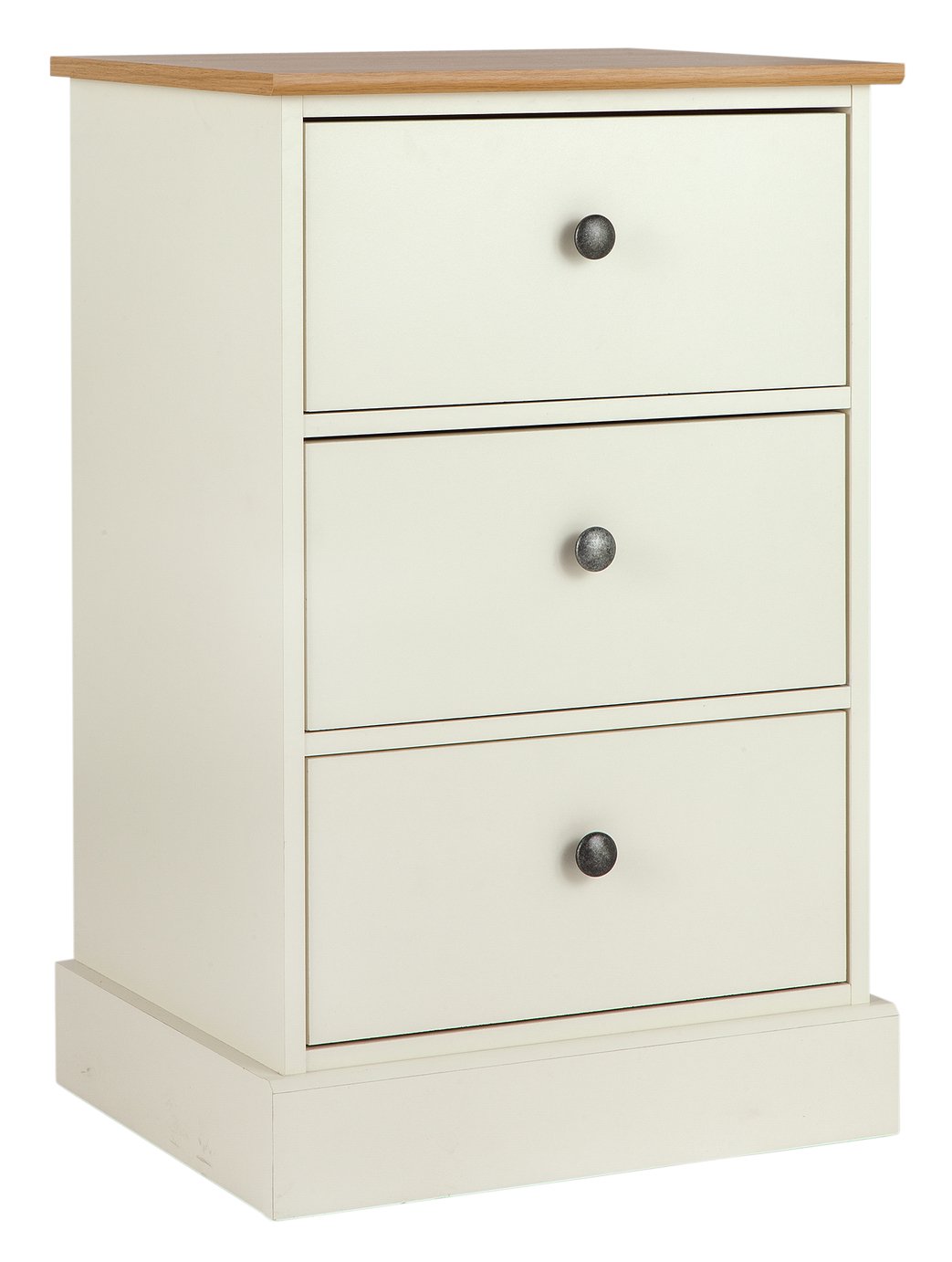 Argos Home Kensington Bedside Table - Oak Effect & Ivory