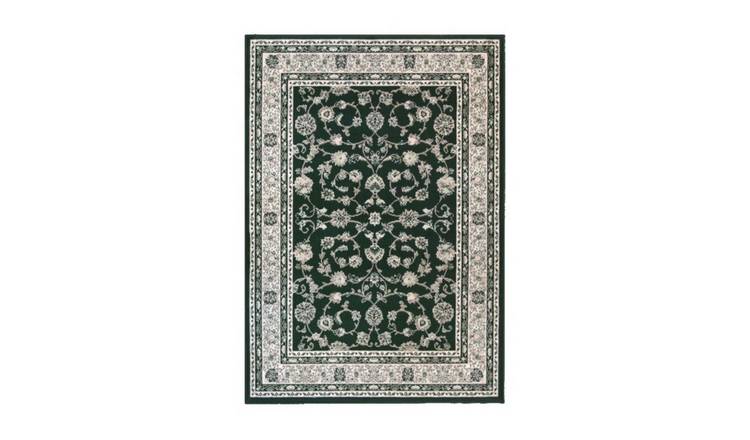 Mega Flooring Green Traditional Bordered Rug - 120 x 160cm