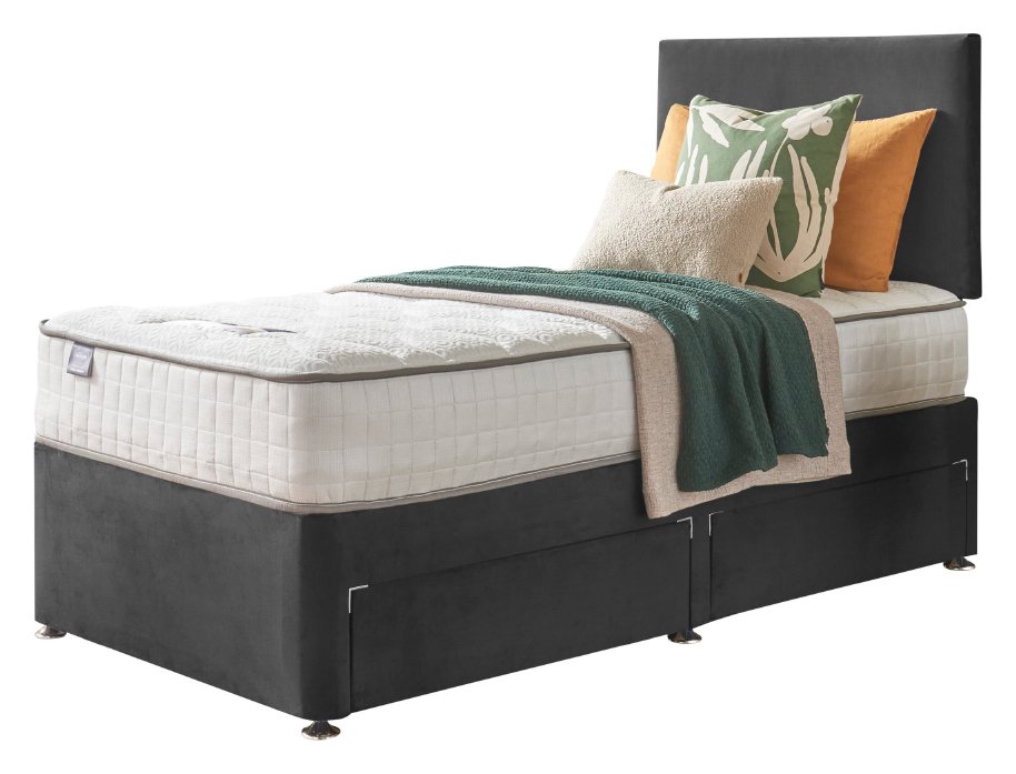 Silentnight Middleton Pkt Mem 2 Drw Charcoal Divan - Single. Review