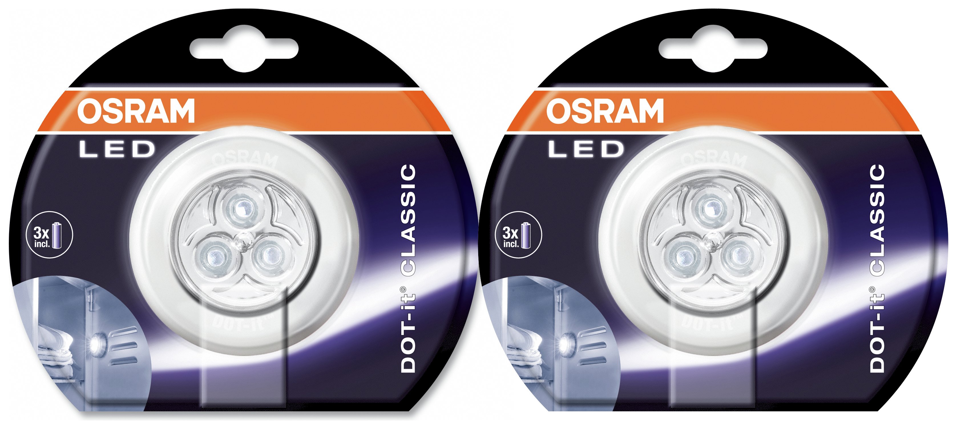 Osram Twin Pack Dot-It Platinum LED Lights