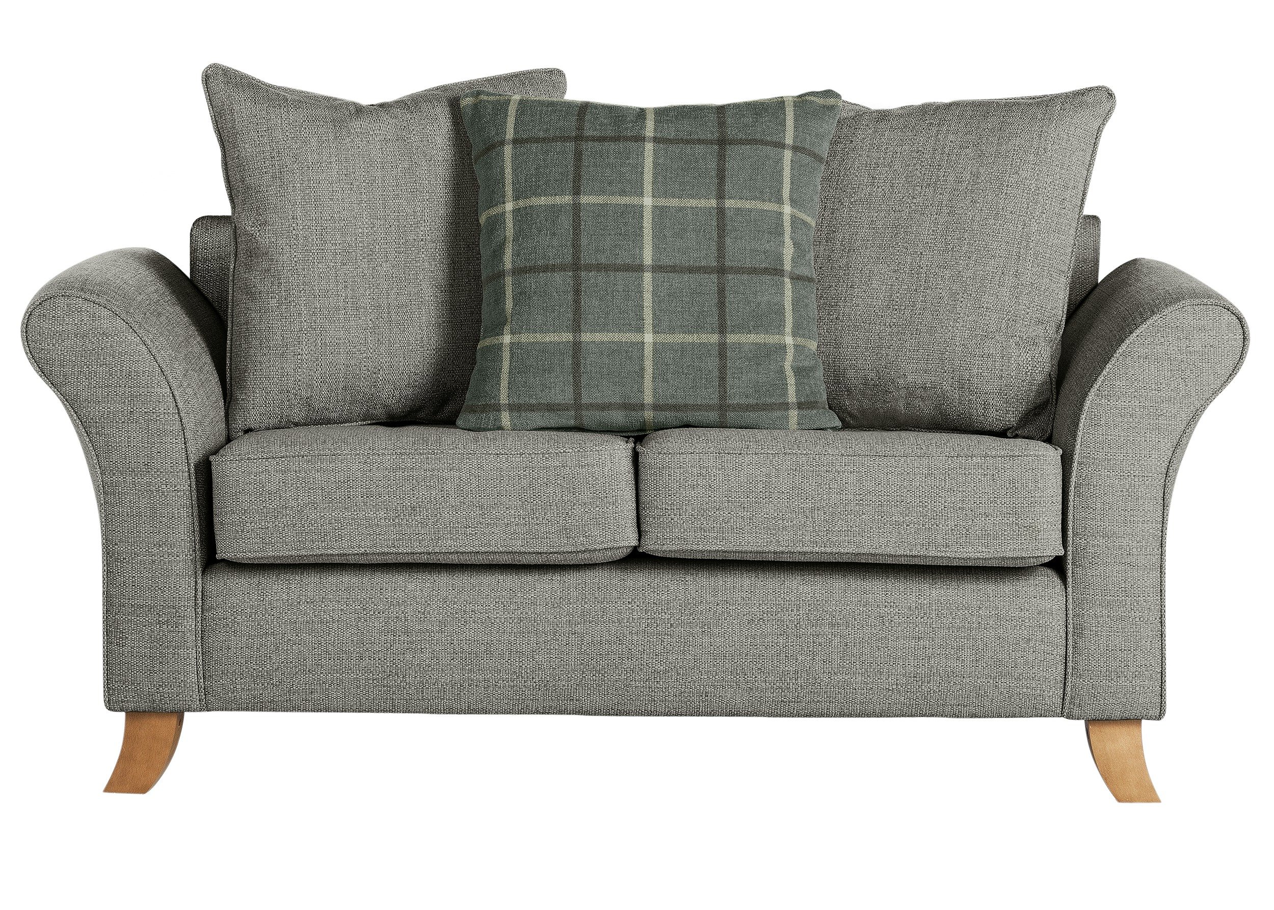 Argos Home Kayla 2 Seat Scatter Back Fabric Sofa -Light Grey Review