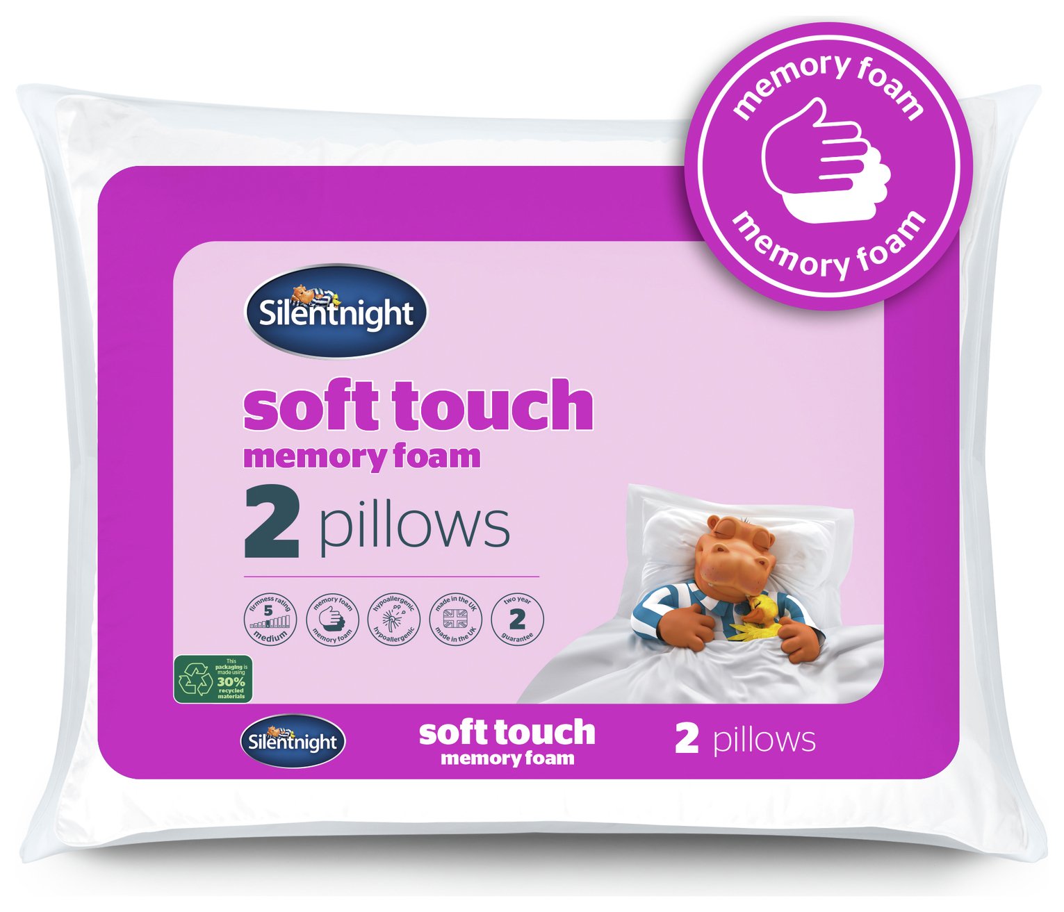 Silentnight Soft Touch Memory Foam Firm Pillow Review