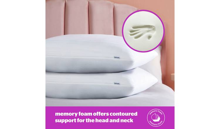 Silentnight soft touch memory best sale foam pair of pillows