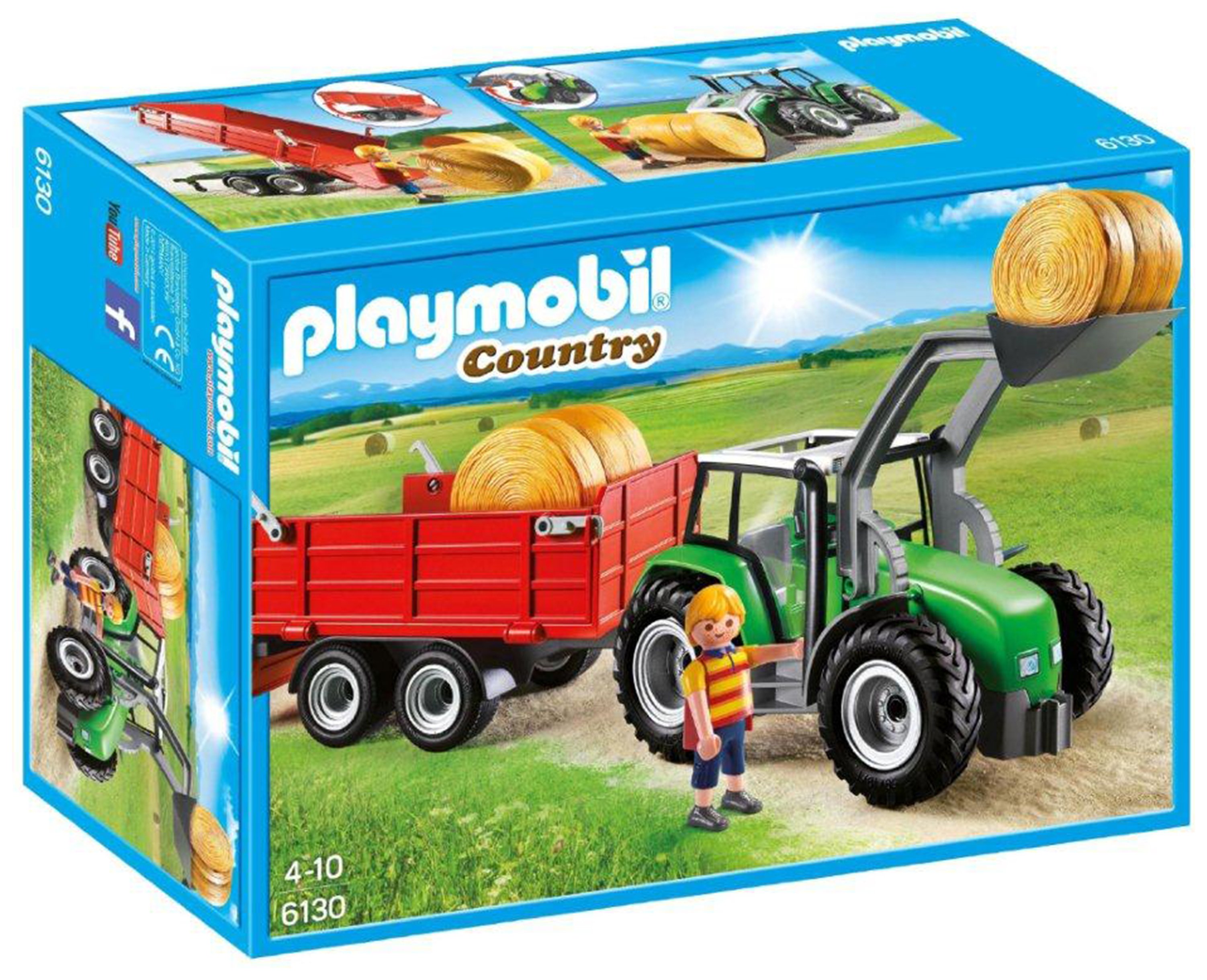 Playmobil 6130 Country Large Tractor with Trailer.